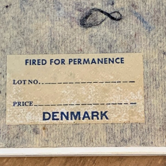 Copenhagen Hilsen fra Danmark Tile Trivet Langeline Mermaid on Rock 6” - Picture 6 of 7